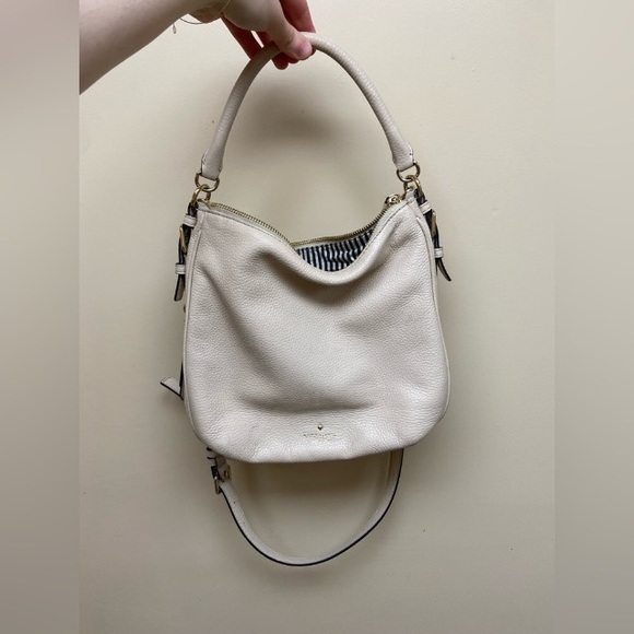Ivory Leather Crossbody Handbag | Kate Spade - Picture 1 of 5